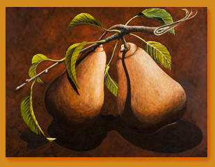 2 Pears and a Branch 30x40 $3600